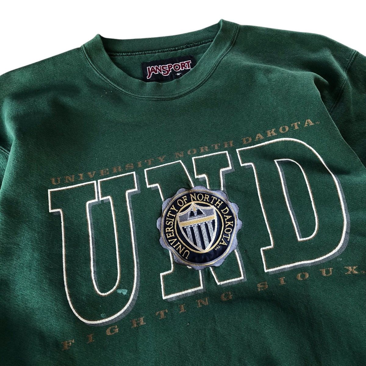 Jansport × Vintage JANSPORT University Of North Dakota Embroidered Sweatshirt Size US M / EU 48-50 / 2 - 3 Thumbnail