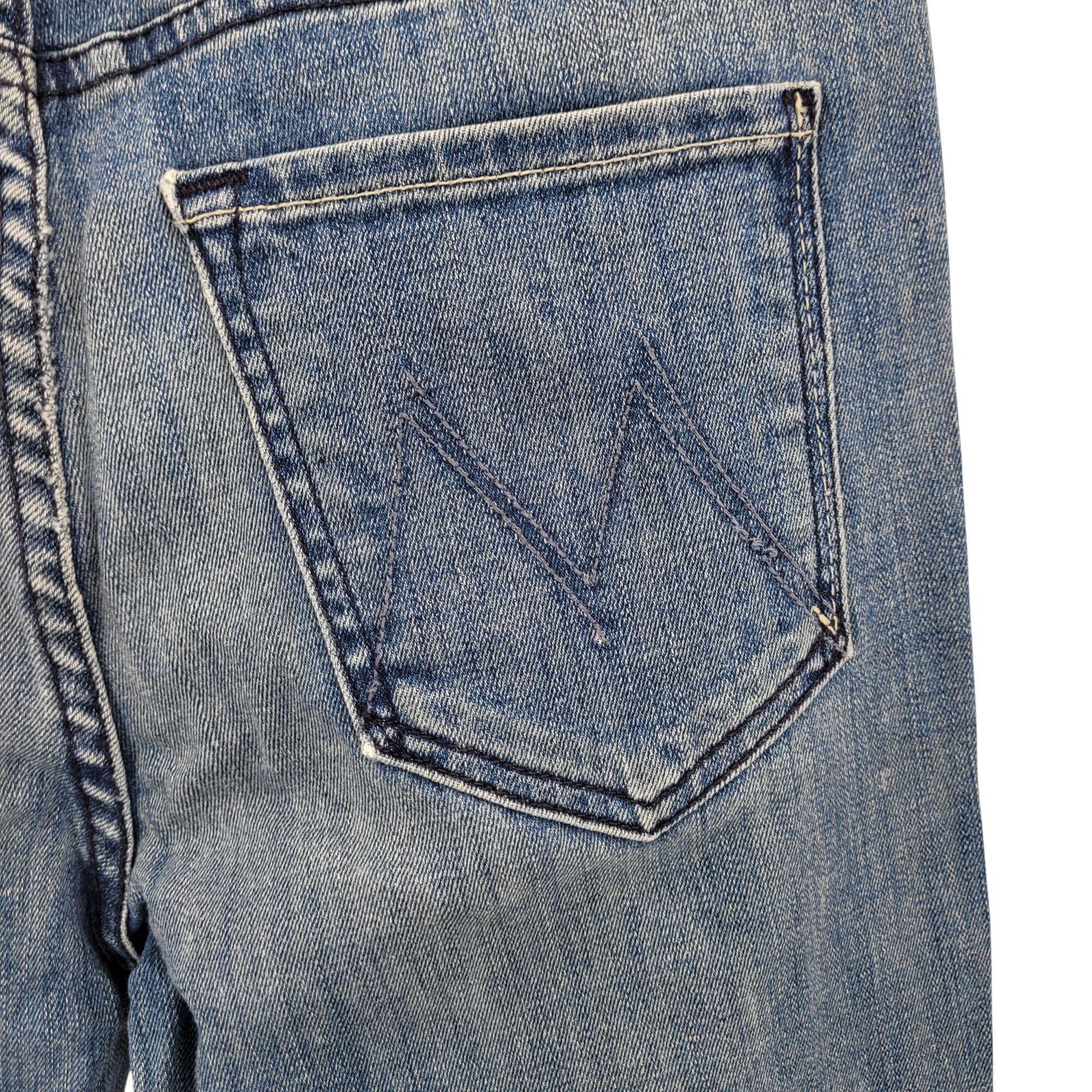 MOTHER Mother The Stunner Ankle Step Fray Jeans Medium Wash Size 29 Size 29" - 10 Thumbnail