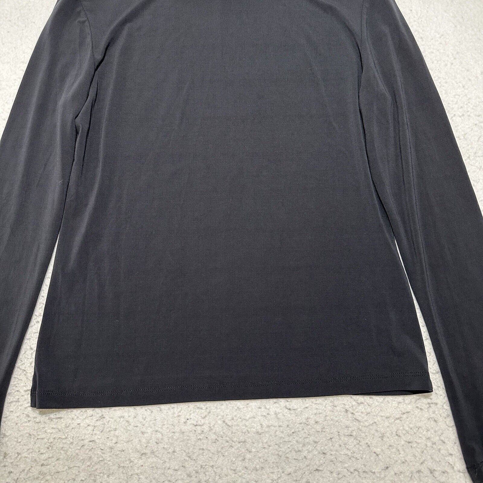 Isaac Mizrahi Isaac Mizrahi Small Short Sleeve Acetate Blend Black T Shirt Size S / US 4 / IT 40 - 11 Thumbnail
