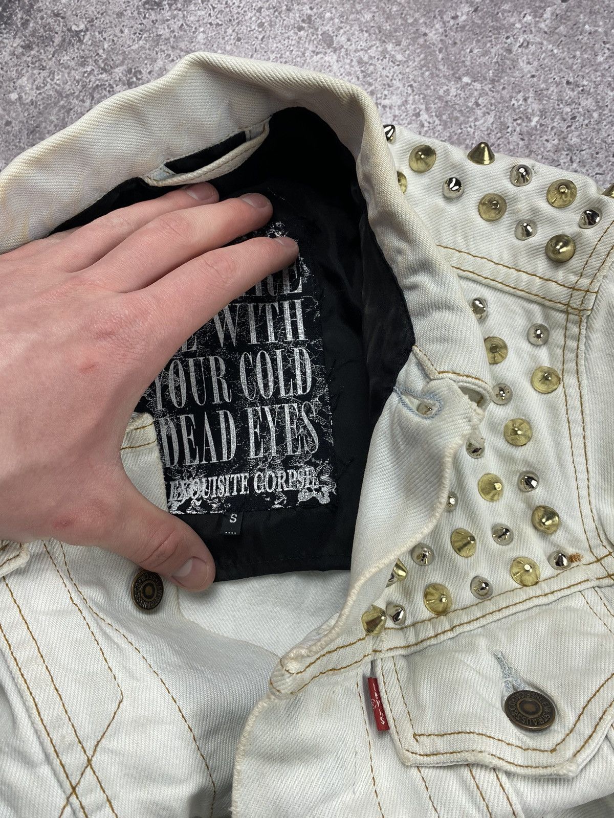 Japanese Brand × Levi's × Levi's Vintage Clothing VINTAGE LEVIS JAPANESSE PUNK OPIUM RICK OWENS STYLE VEST Size S / US 4 / IT 40 - 5 Thumbnail