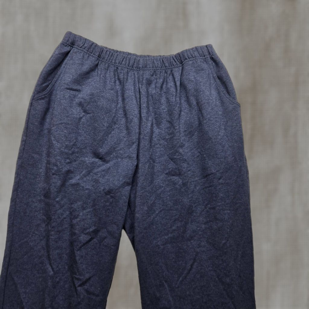 Vintage L.L. Bean Pants Solid Blue Straight Leg Pull On Pockets Lounge Cotton L Large Womens Size 36" / US 14 / IT 50 - 1 Thumbnail