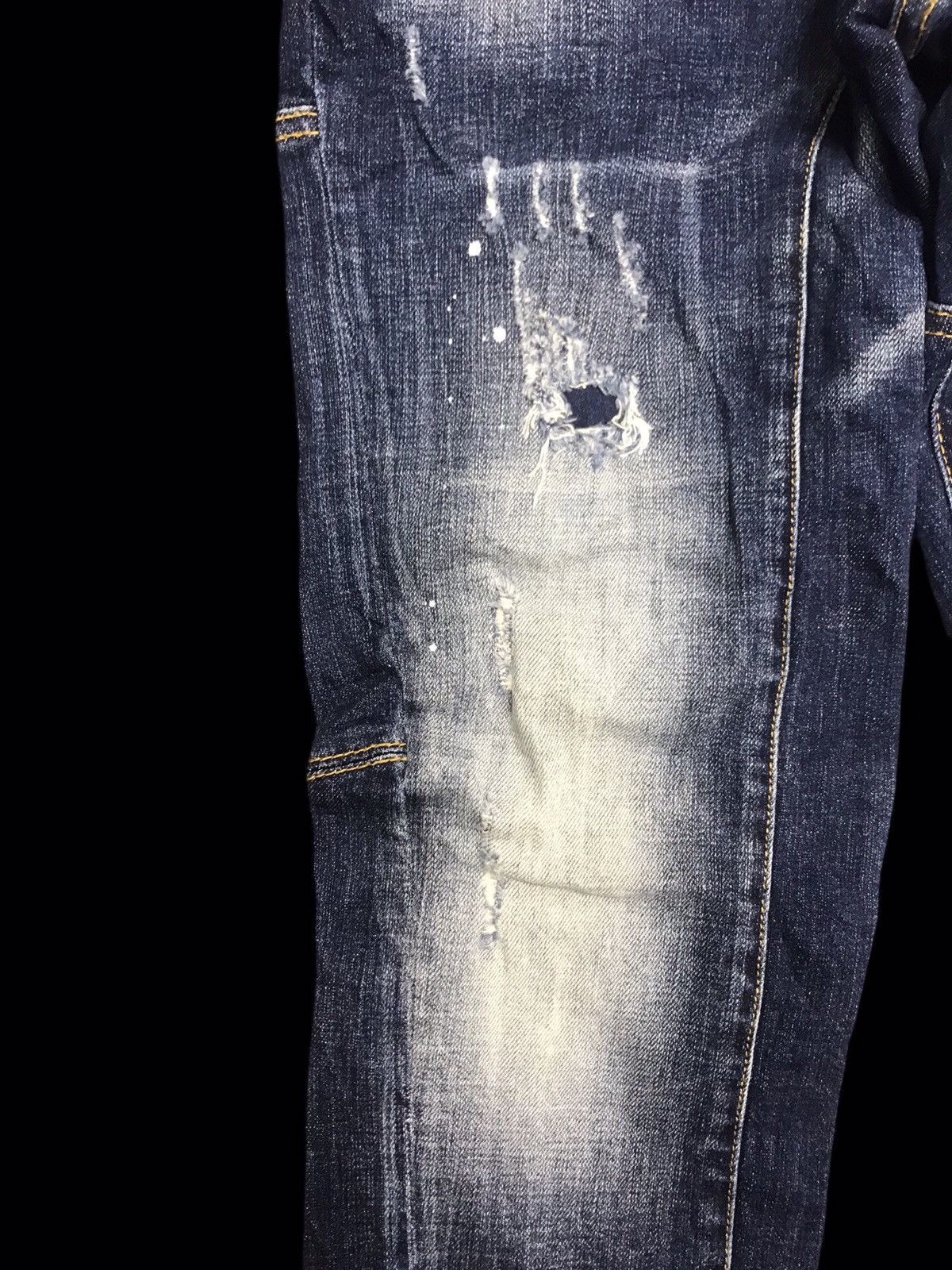 Designer × Dsquared2 × Seditionaries 💥PUNK STYLE💥DSQUARED2 Distressed Painter Denim F149 Size US 33 - 5 Thumbnail