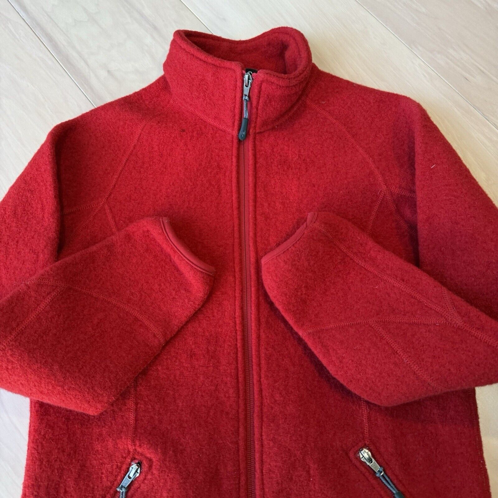 Ibex Ibex Wool Jacket Women's M Red Full Zip Winter Outerwear Size M / US 6-8 / IT 42-44 - 4 Thumbnail