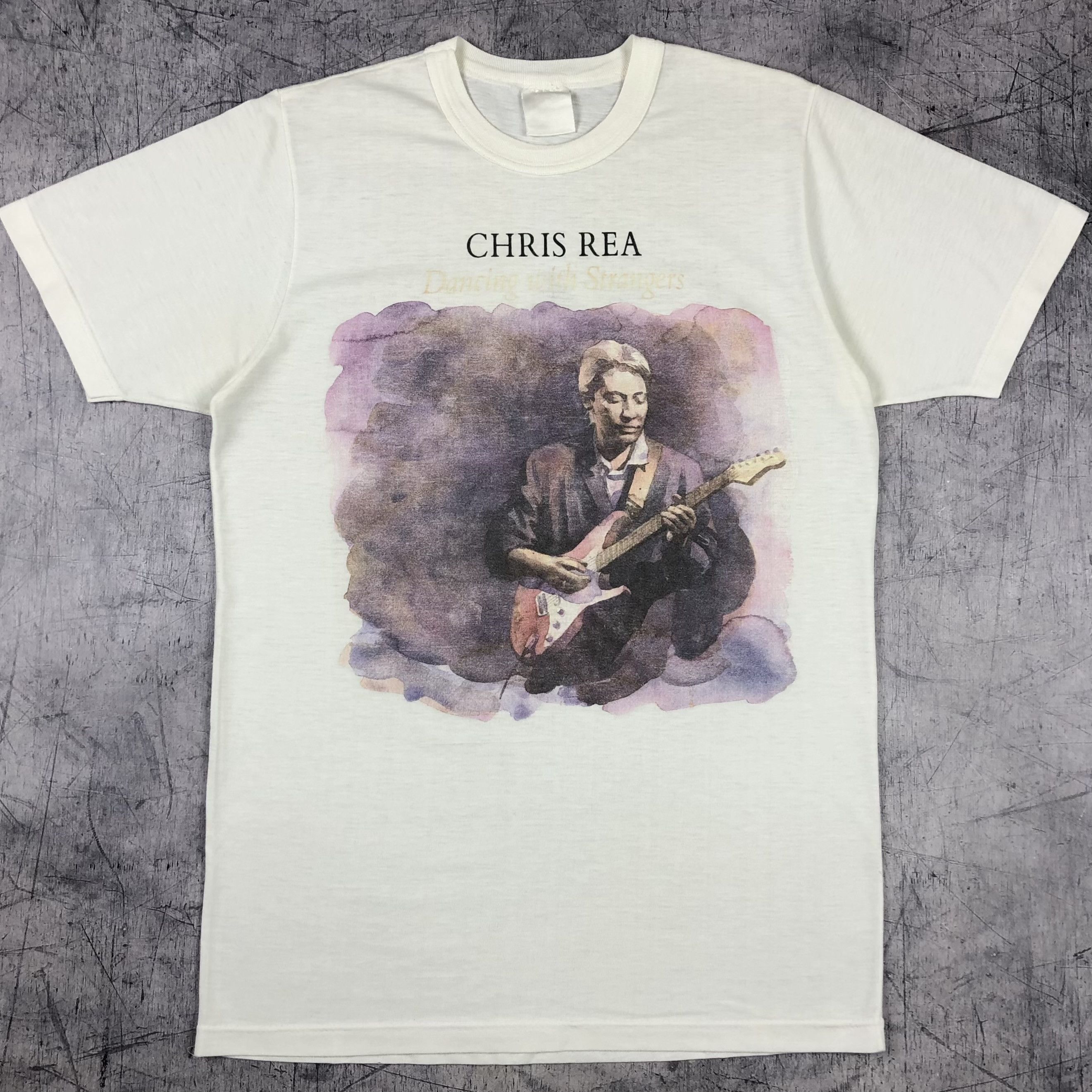 Band Tees 1987 Chris Rea World Tour Dancing & Strange Tee Size US S / EU 44-46 / 1 - 1 Thumbnail