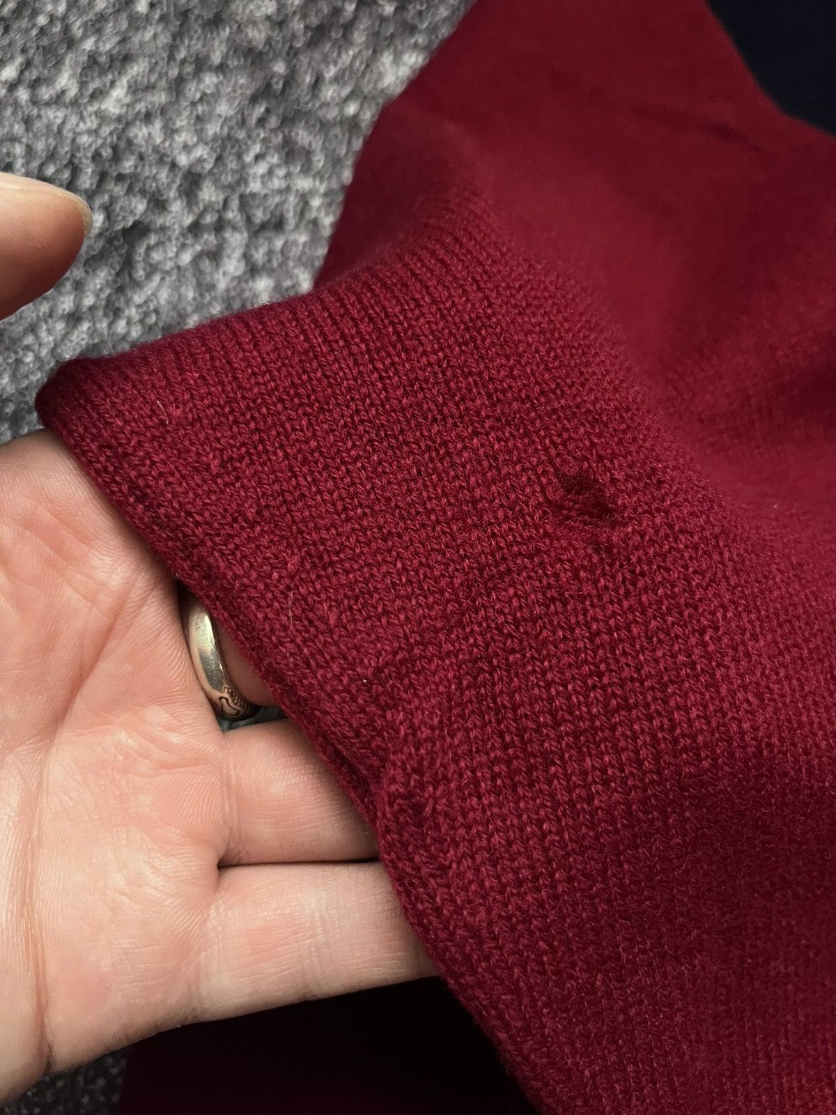 Burberry Vintage Burberry’s Checkered Sweater Jumper wool Red Size US M / EU 48-50 / 2 - 5 Thumbnail