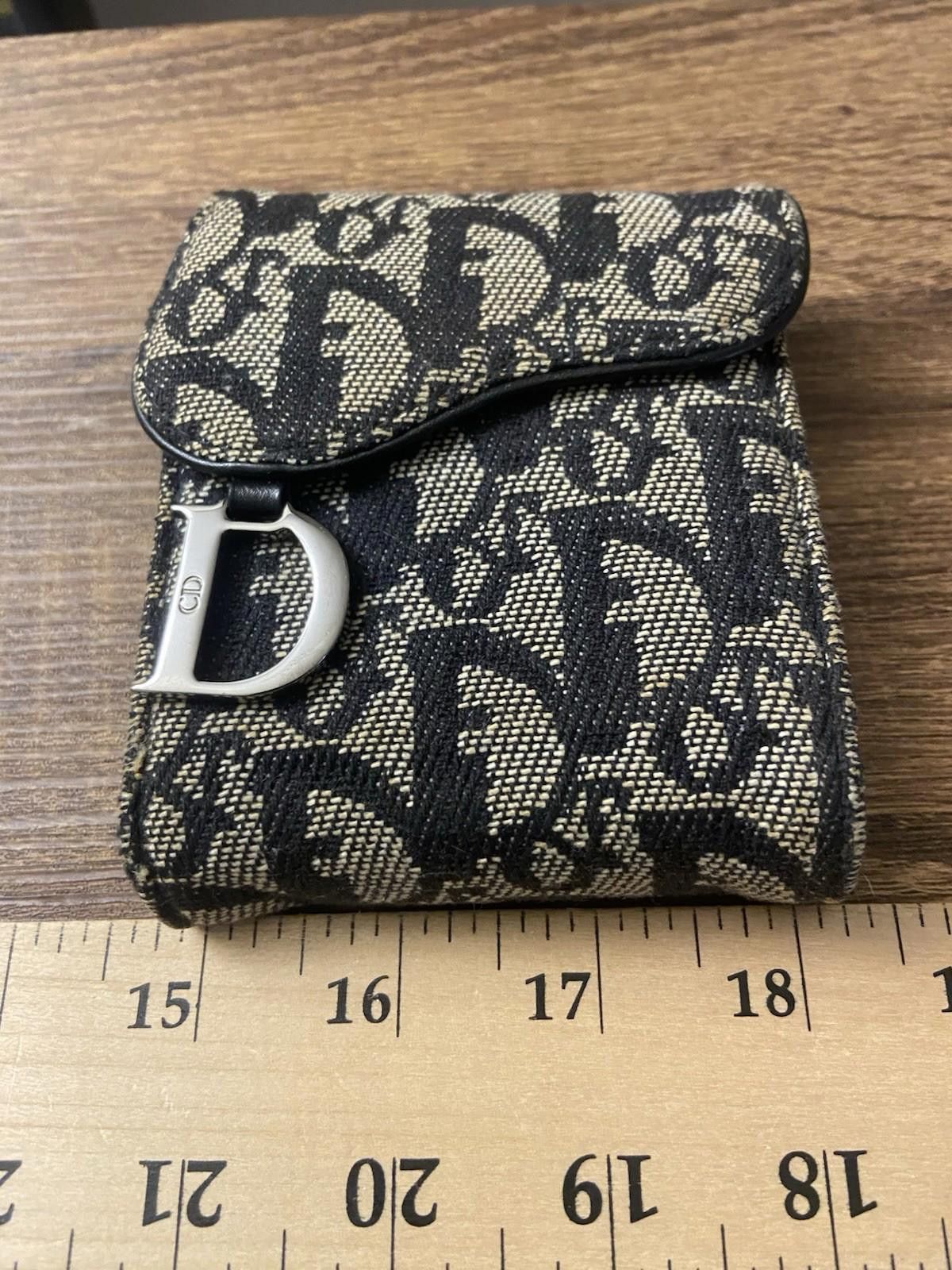 Dior Dior Saddle Trotter Navy Leather Canvas Cigarette Case Great Size ONE SIZE - 1 Thumbnail