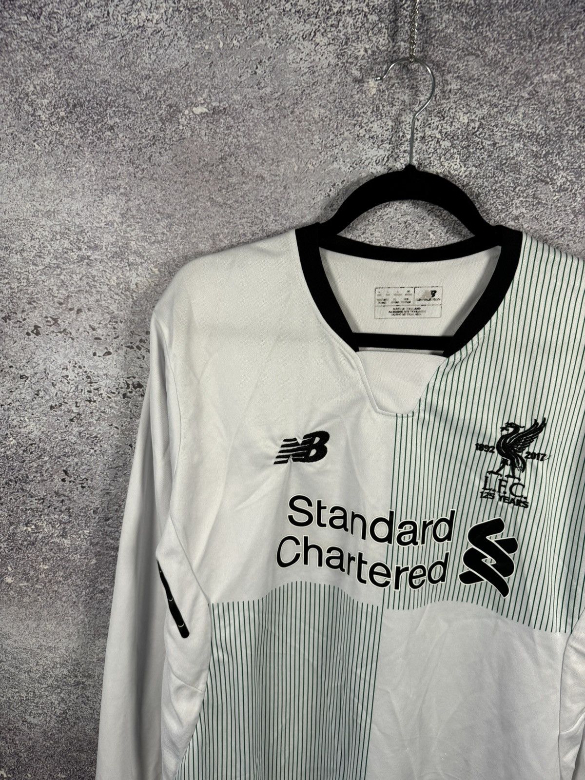 New Balance × Vintage M.SALAH Vintage Liverpool 2017/18 New Balance Jersey Large Size US L / EU 52-54 / 3 - 3 Thumbnail