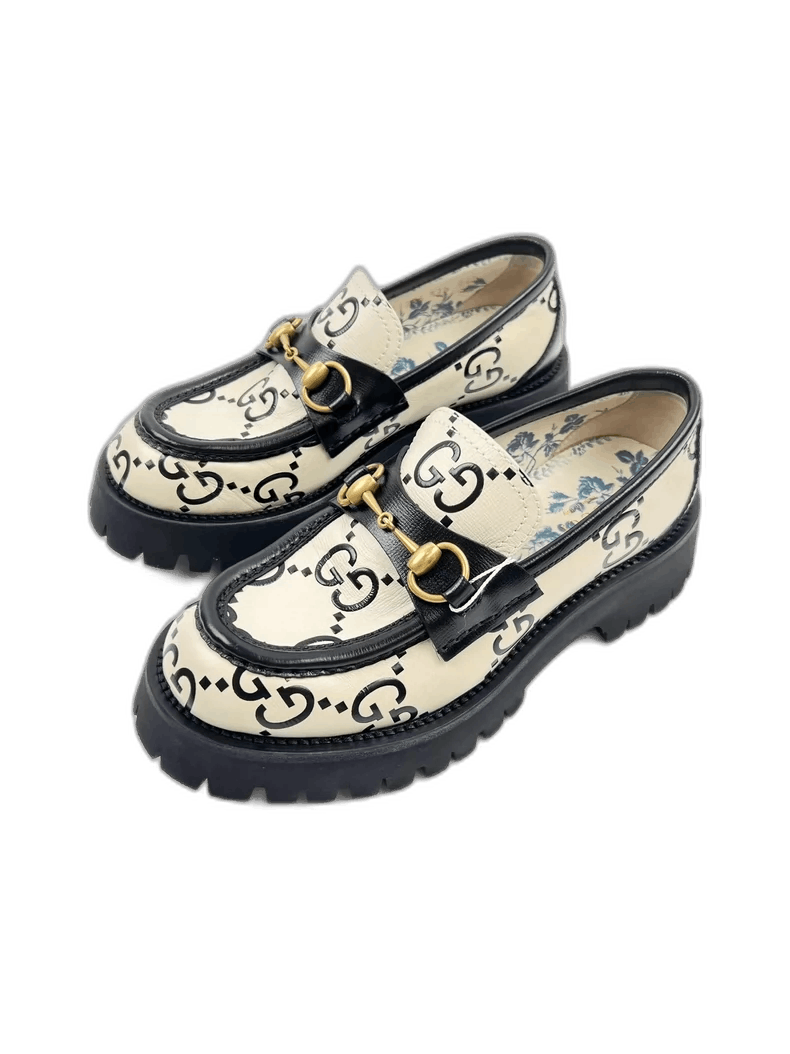 Gucci Gucci White Bee Embroidered Loafers-2505 Size US 7.5 / EU 40-41 - 1 Thumbnail