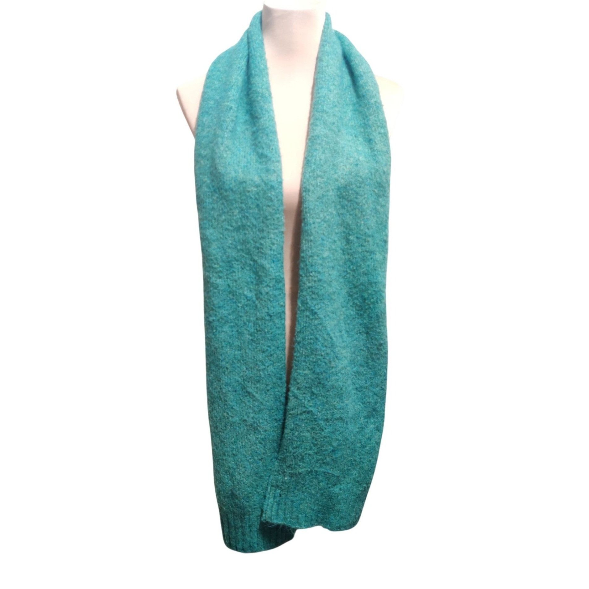 Other Green Wool Blend Speckled Knit Scarf Cozy Soft Winter Chic W Size ONE SIZE - 2 Thumbnail