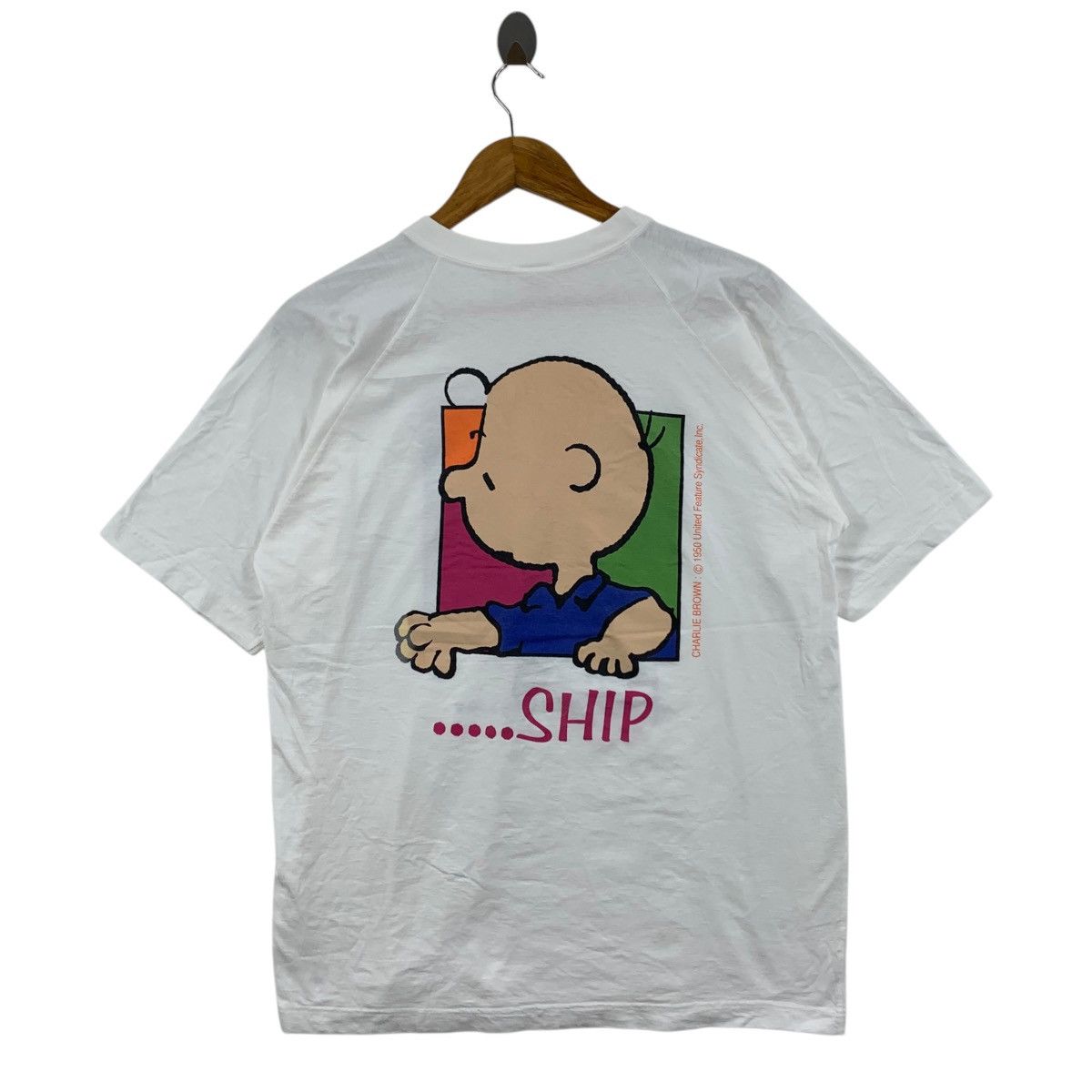 Peanuts Vintage 90s SNOOPY PEANUTS Character Print White Shirt Size US M / EU 48-50 / 2 - 2 Thumbnail