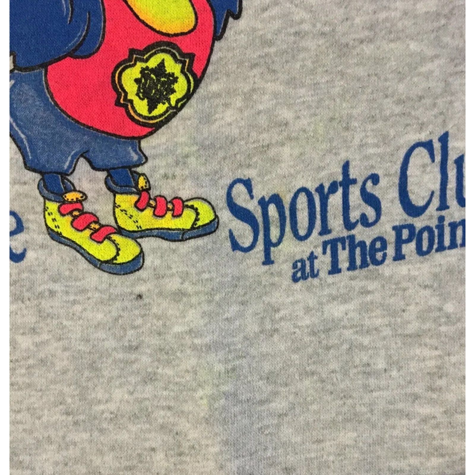 Rainbow VINTAGE Rainbow Pointe Sport Club Hoodie Mens L Gray 80s 90s Grunge Tracksuit Sports Retro Toucan Cartoon Fadeed Sweatshirt Size US L / EU 52-54 / 3 - 3 Thumbnail