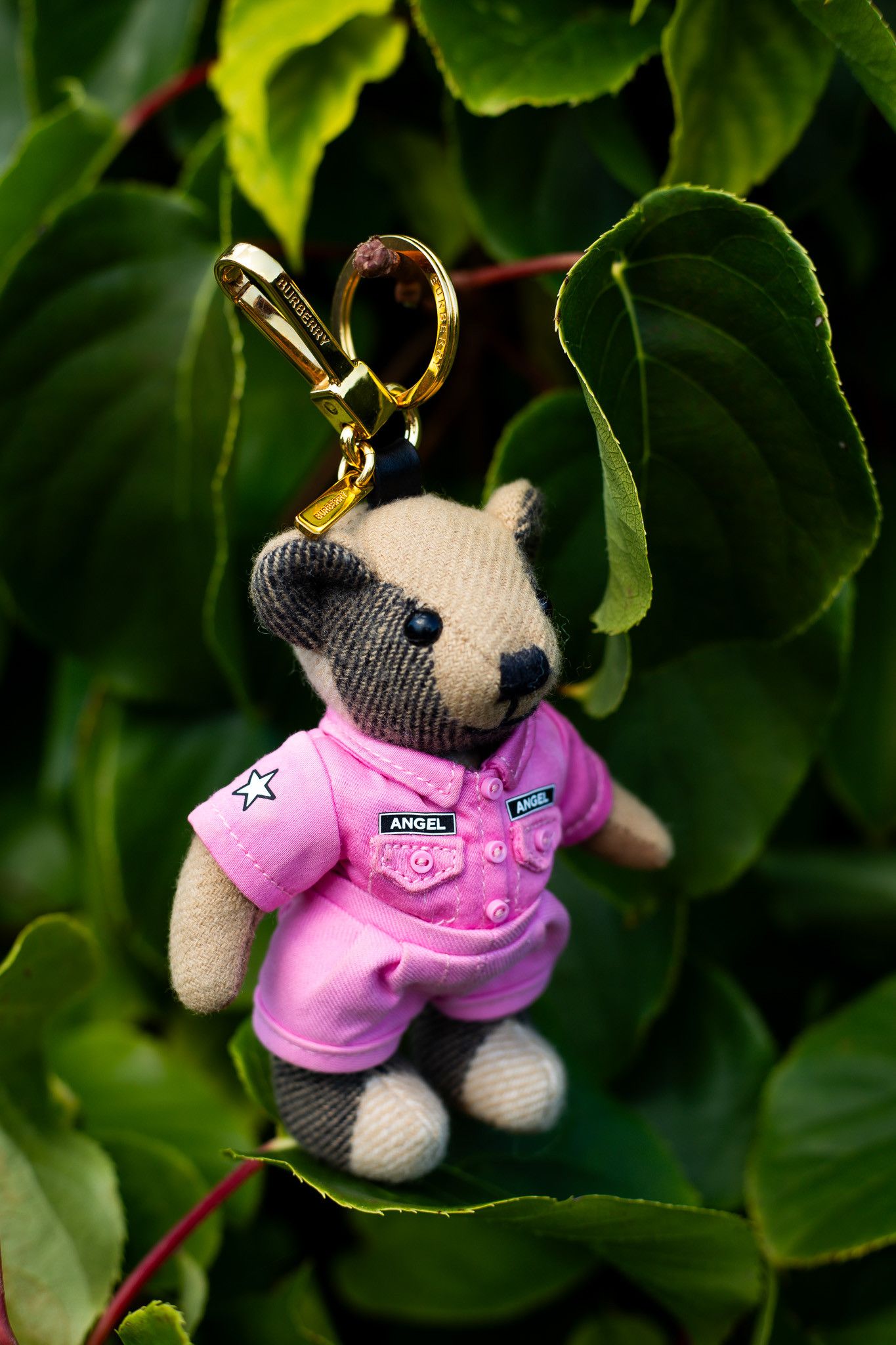 Burberry Cashmere Thomas Angel Jacket Teddy Bear Keychain Charm Pink Size ONE SIZE - 1 Thumbnail
