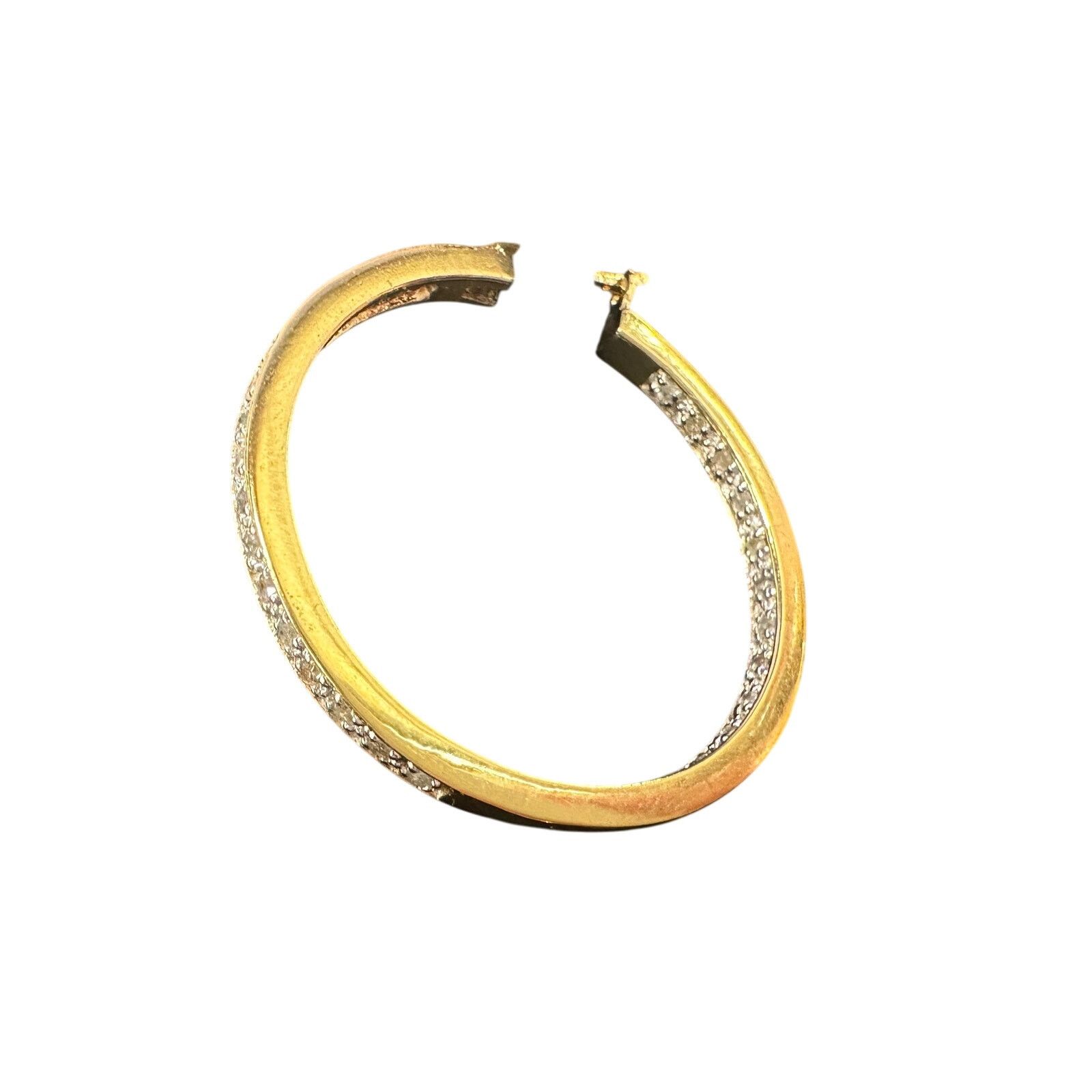 Other Beautiful 1/2 Carat Inside Out Diamond Hoop Earrings Size ONE SIZE - 5 Thumbnail