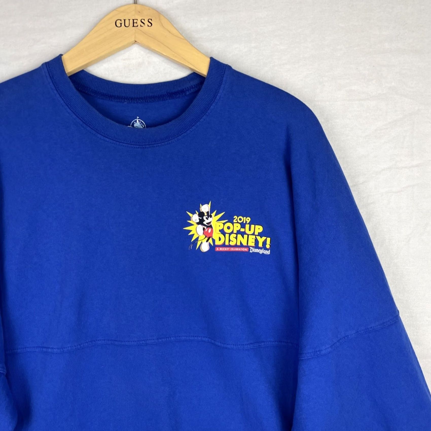Disney Disney Spirit Jersey Mens Large Blue Shirt Mickey Mouse Disneyland Resort Adult Size US L / EU 52-54 / 3 - 2 Thumbnail