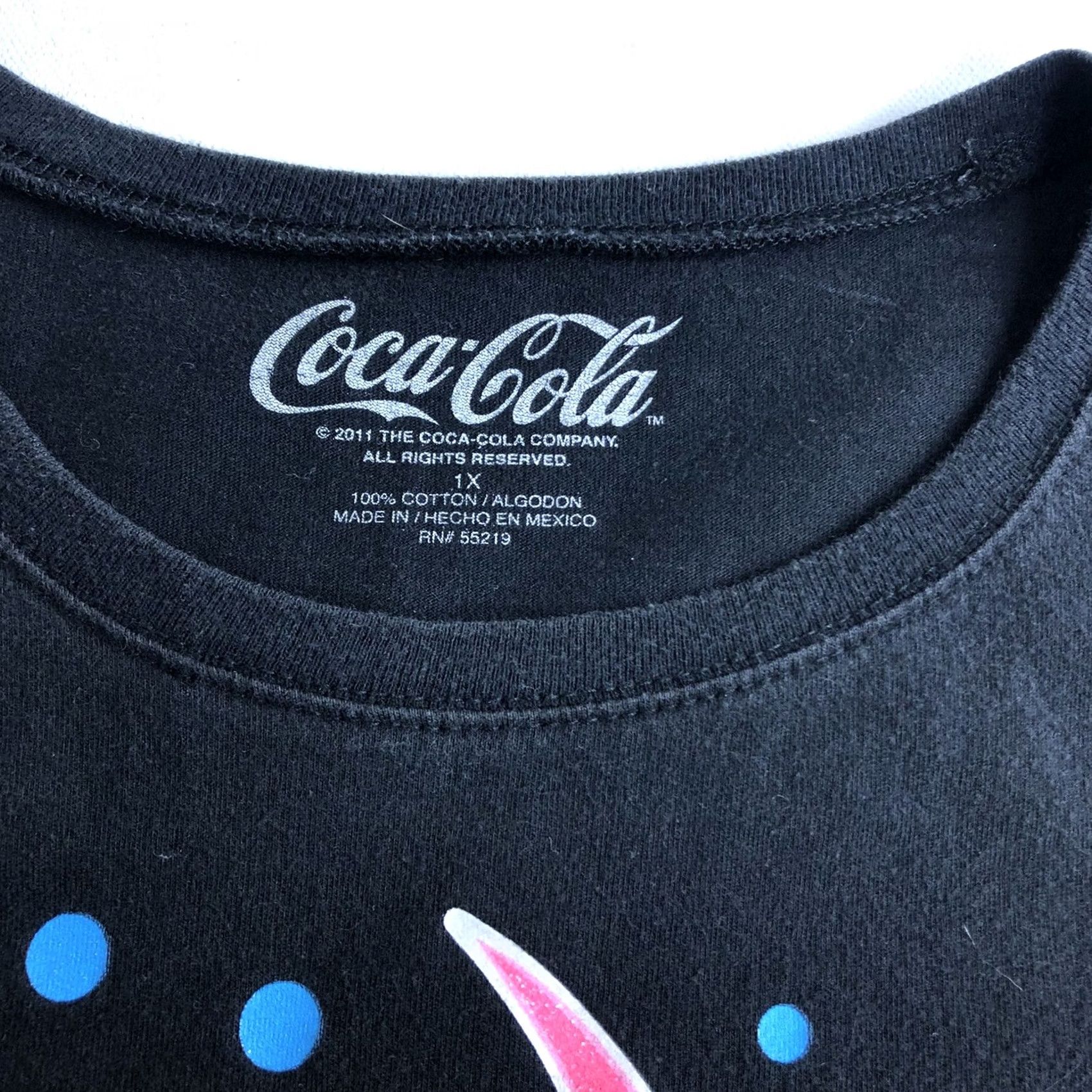 Vintage Coca-Cola Shirt Womens 1x Black Women Size Graphic Short Sleeve O14 Size XL / US 12-14 / IT 48-50 - 4 Thumbnail