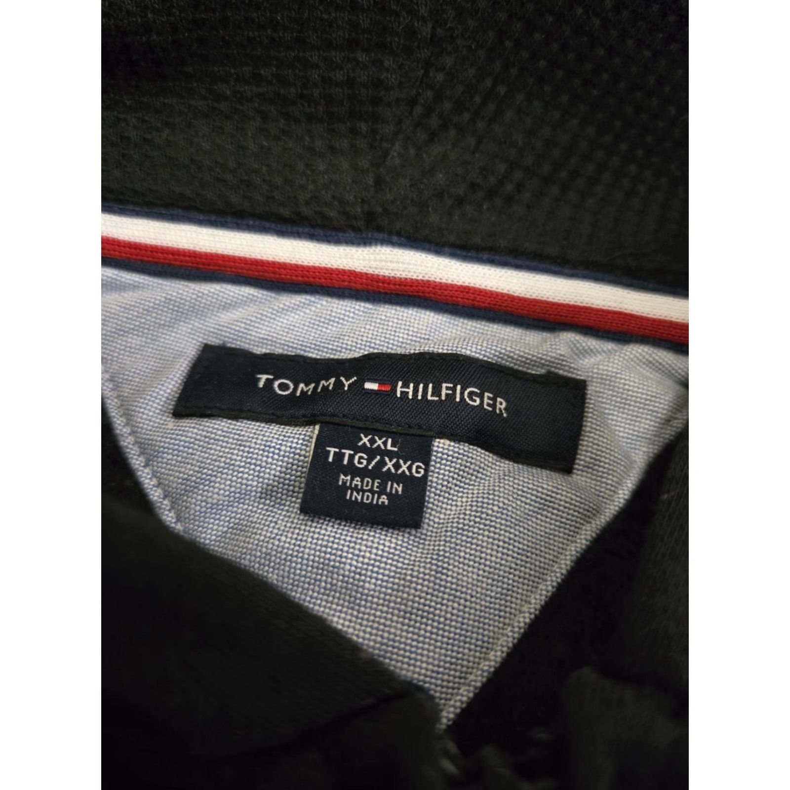 Tommy Hilfiger Tommy Hilfiger Drawstring Hoodie Jacket Men's 2XL Black Full Zip Jacket Mid-Length Casual Logo Black 2XL Mens Shirt? Size US XXL / EU 58 / 5 - 4 Thumbnail