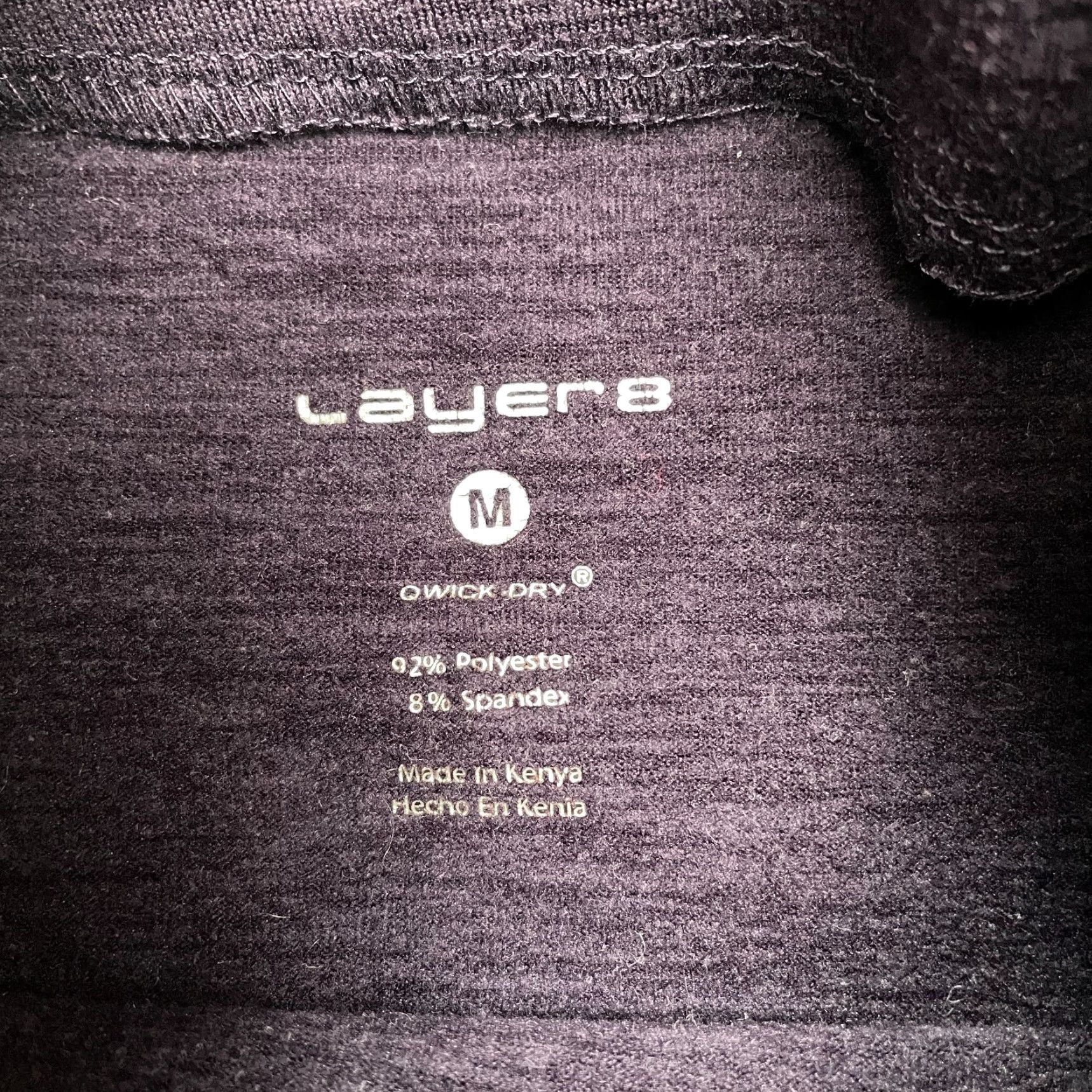 Layer 8 Layer 8 Qwick Dry Prince Symbol Mock Active Jacket Womens Medium Purple Athletic Outdoor Size M / US 6-8 / IT 42-44 - 7 Thumbnail