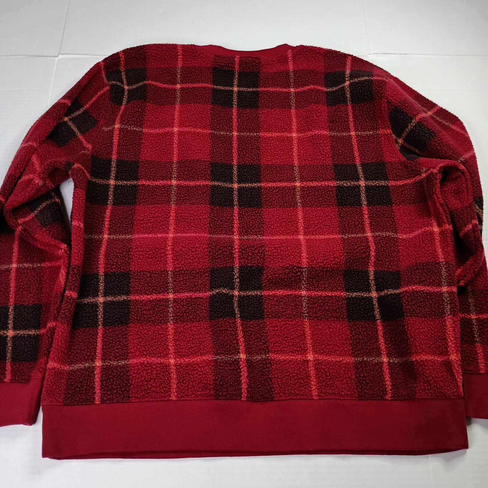 Champion Champion Sweatshirt Men's XL XLarge Red Black Plaid Pullover Size US XL / EU 56 / 4 - 8 Thumbnail