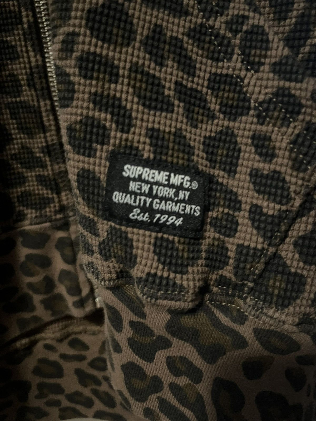 Supreme Supreme Hooded Zip Up Thermal (SS25) “Leopard” Size US S / EU 44-46 / 1 - 4 Thumbnail