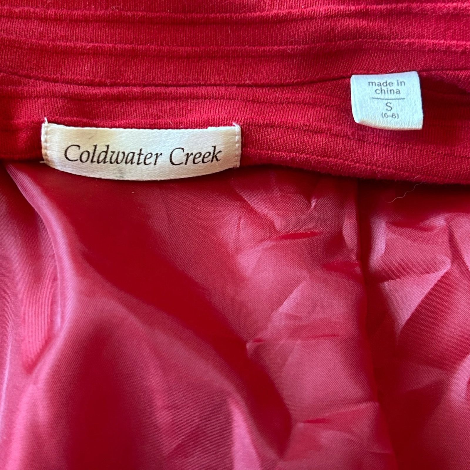 Coldwater Creek Women’s Red Coldwater Creek Jacket | Size Small Size S / US 4 / IT 40 - 4 Thumbnail