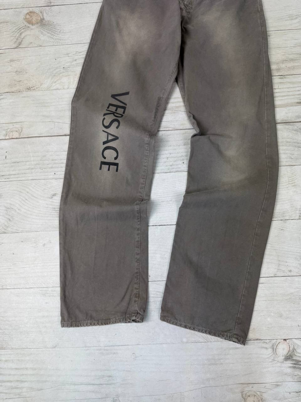 Versace Jeans Couture Vintage Versace Jeans Couture Baggy Big Logo Denim Pants 90s Size US 36 / EU 52 - 3 Thumbnail
