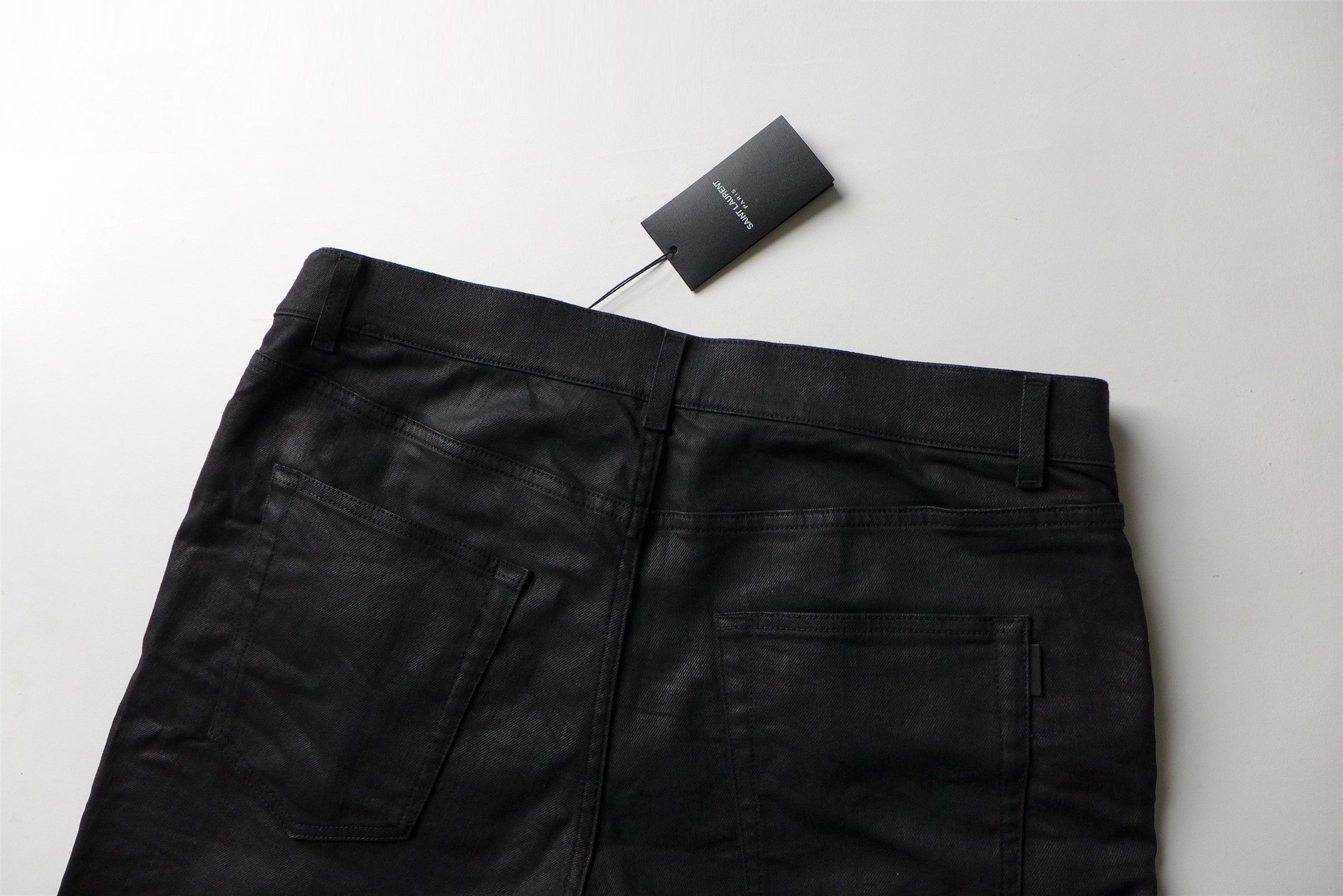 Saint Laurent Paris Saint Laurent D02 Jeans -- Coated Black Denim Size US 36 / EU 52 - 9 Thumbnail