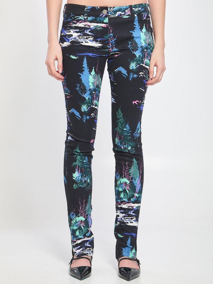 Balenciaga Balenciaga Forest Graphic Skinny Pants Size 26" / US 2 / IT 38 - 1 Thumbnail