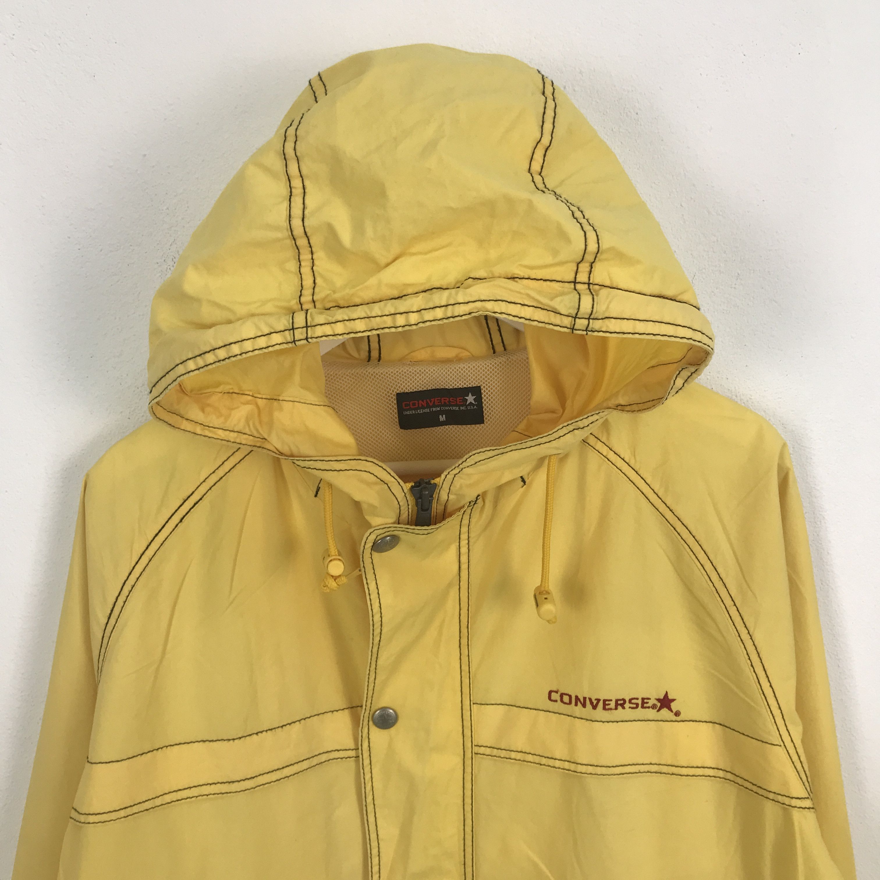 Converse × Japanese Brand Rare Converse Zipper Jacket Hoodie Size US M / EU 48-50 / 2 - 2 Thumbnail