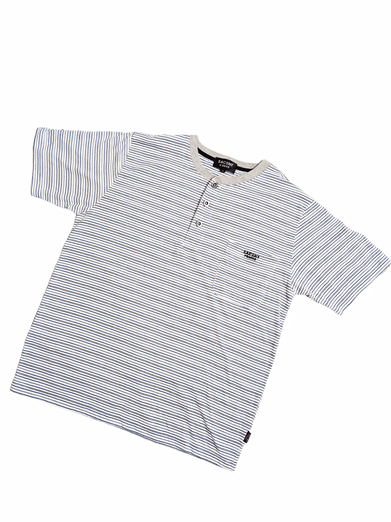 Sacsny Y'Saccs Half Button T-shirt