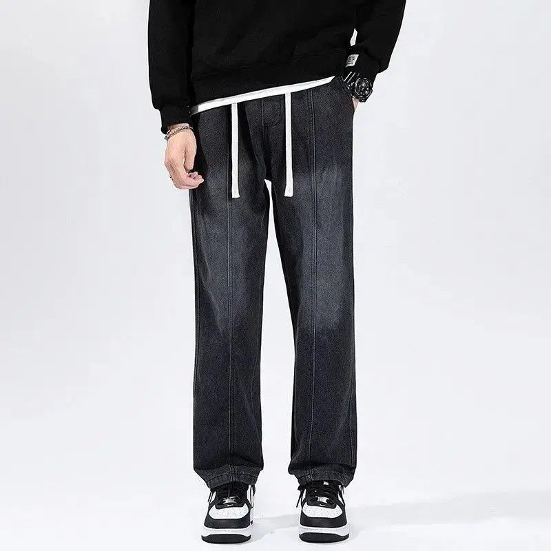 Japanese Brand Retro loose straight leg casual jeans Size US 32 / EU 48 - 6 Thumbnail