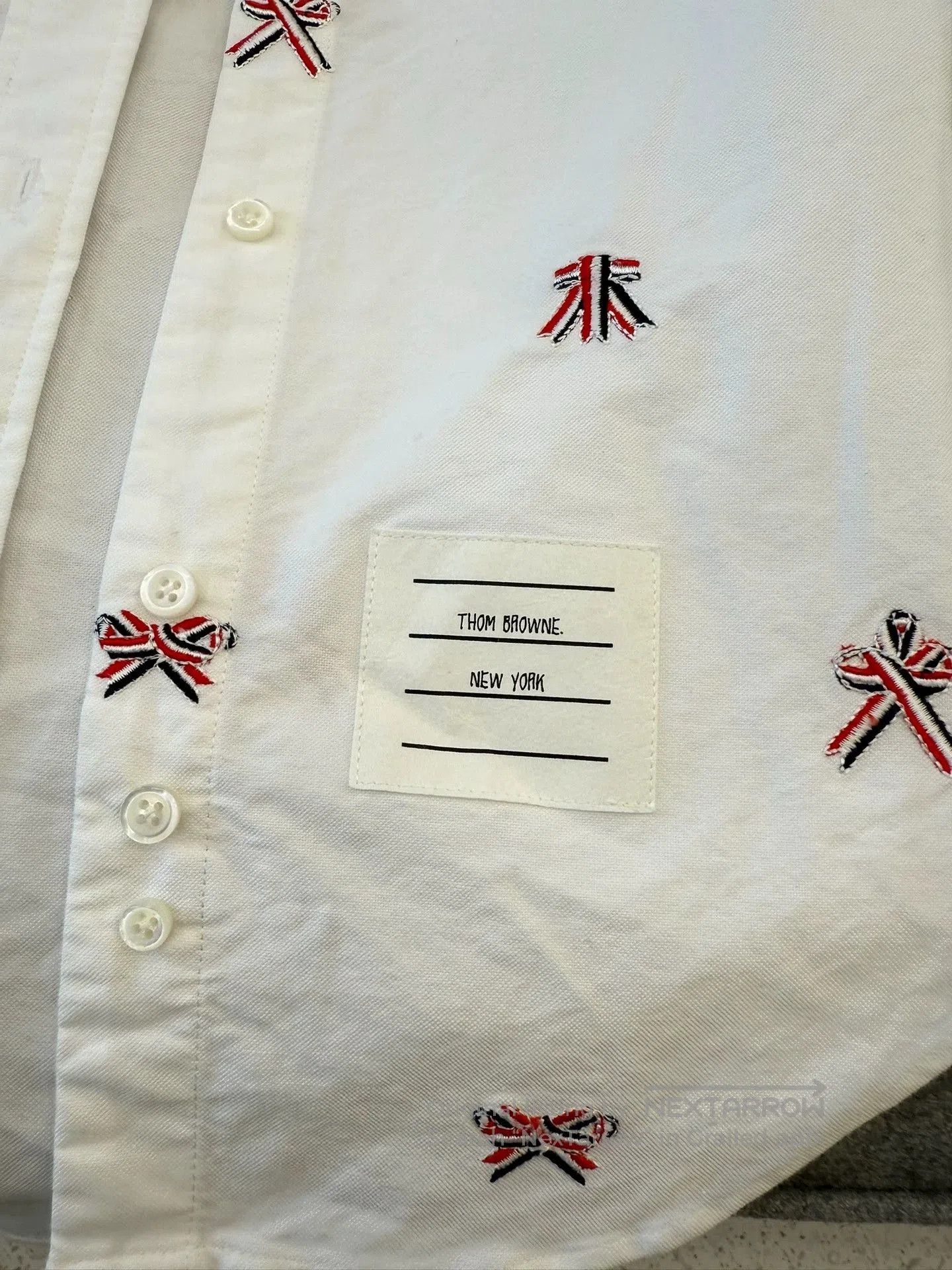 Thom Browne Thom Browne Bow Embroidered Shirt. Size US M / EU 48-50 / 2 - 4 Thumbnail