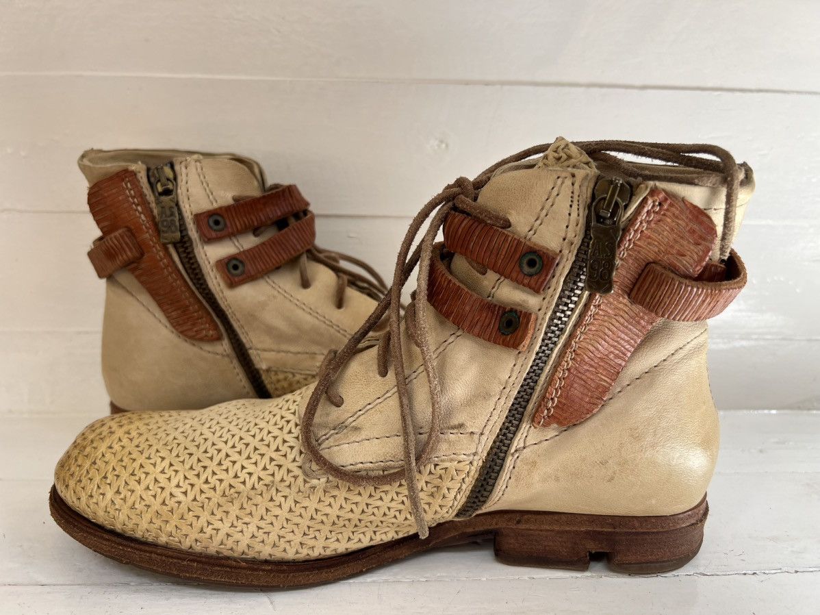 A.S.98 A.S.98 Leather Boho Biker Boots Size US 9 / IT 39 - 9 Thumbnail