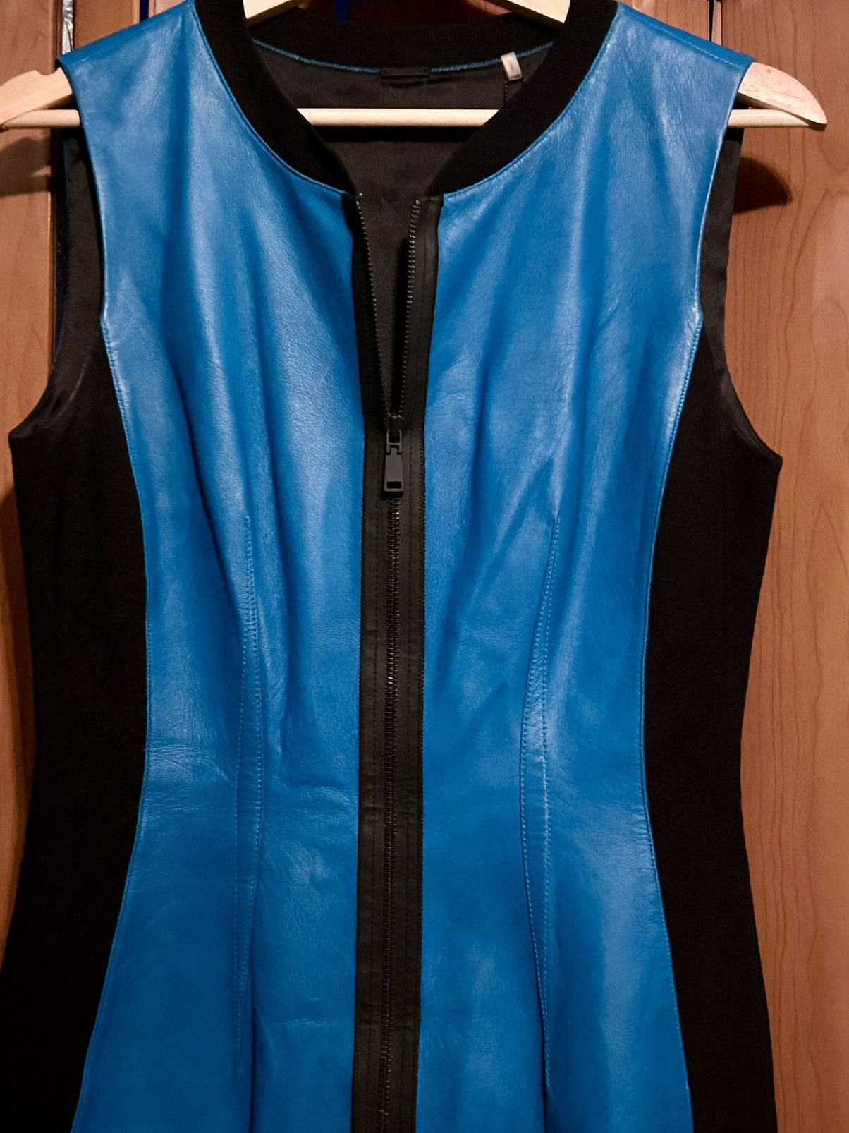 Elie Tahari Elle Thari Mila lambskin leather dress Size M / US 6-8 / IT 42-44 - 2 Thumbnail