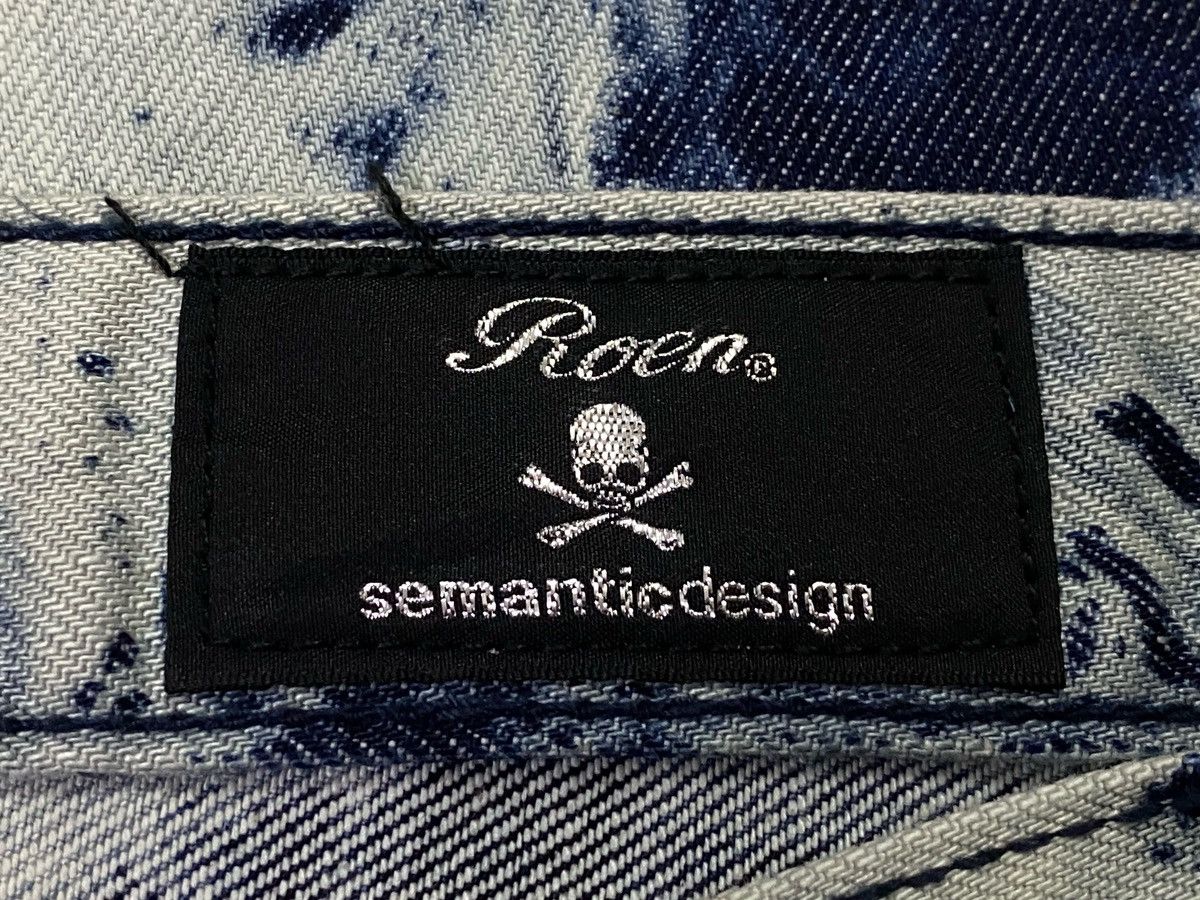 Japanese Brand × Roen × semanticdesign 2009 Roen X Semantic Design Acid Wash Denim Pants Size US 33 - 11 Thumbnail