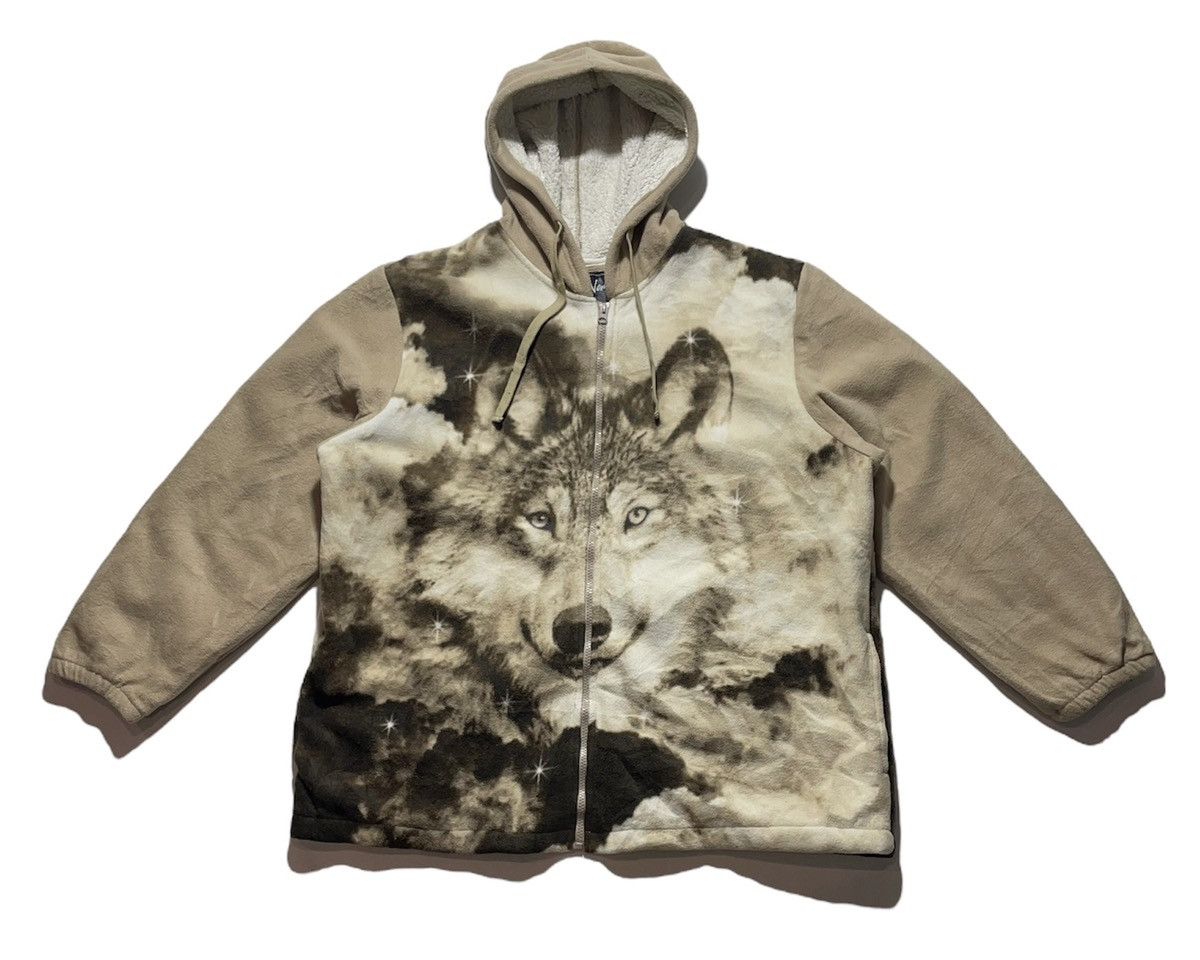 Woolf Vintage Animal Print Woolf Fleece Jacket Size US XXL / EU 58 / 5 - 1 Thumbnail