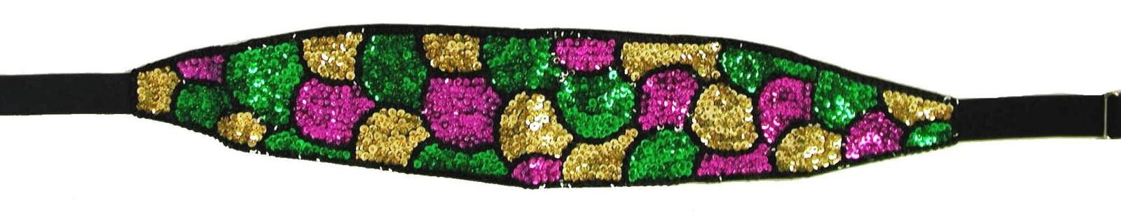 Designer Sequin Cummerbund Belt Mardigras Shell Size ONE SIZE - 1 Preview