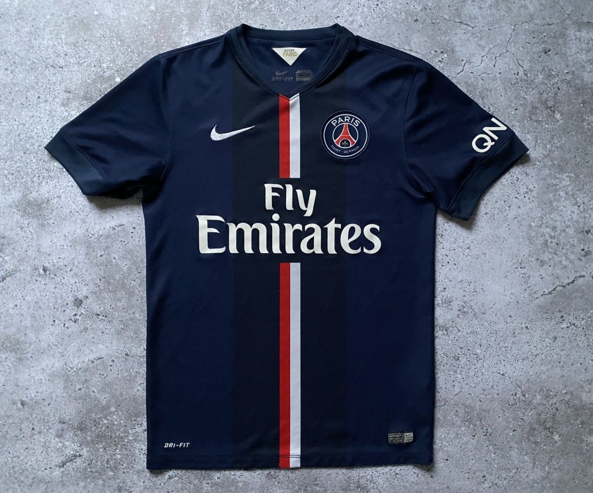 Vintage Nike PSG 2014-2015 Home Football Kit Soccer Jersey