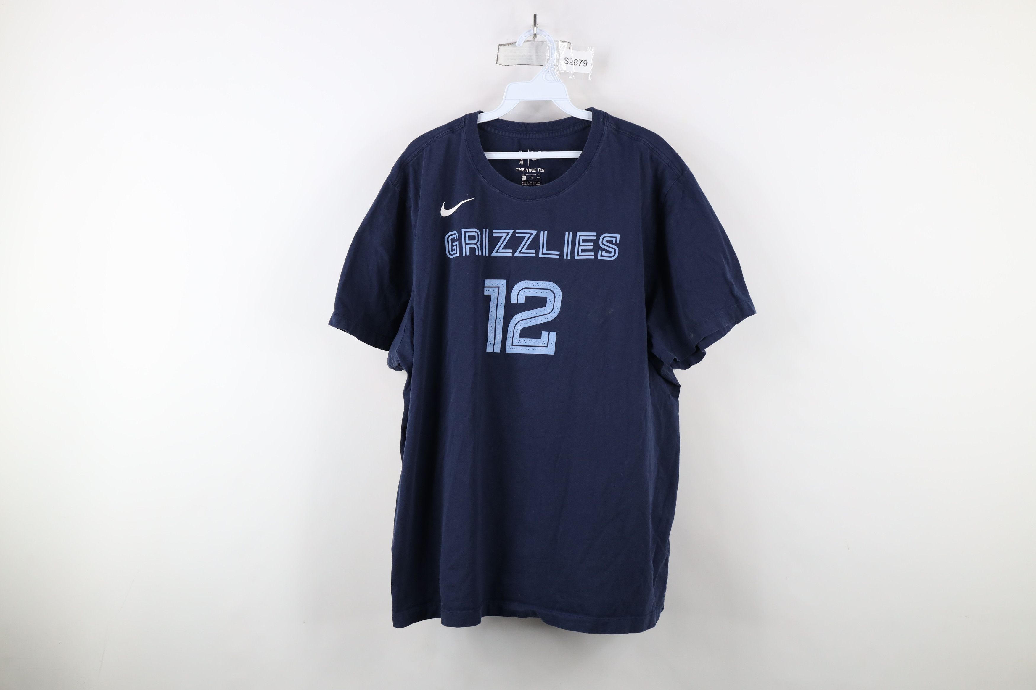 Nike × Vintage Nike Ja Morant Memphis Grizzlies Basketball T-Shirt Blue #12 Size US XXL / EU 58 / 5 - 1 Thumbnail