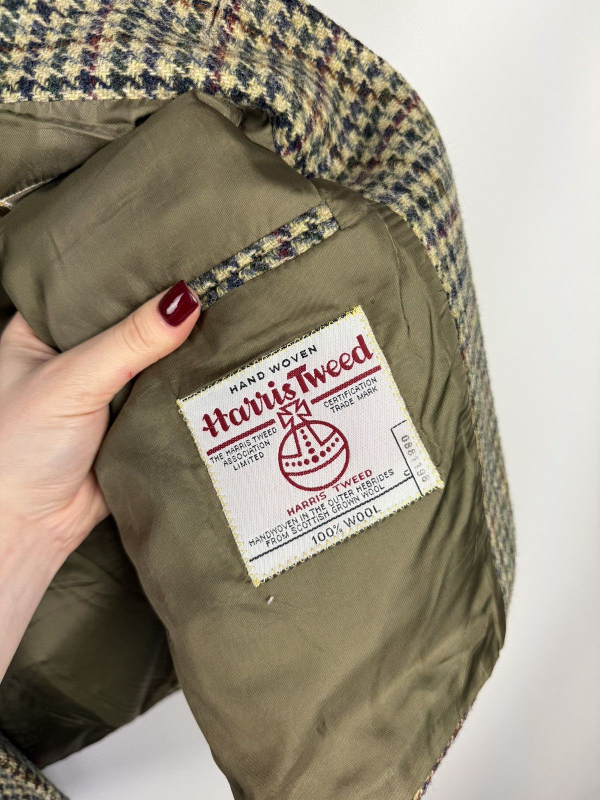 Harris Tweed × Vintage Harris Tweed Vintage Men’s Wool Blazer Jacket Sportcoat Size 46R - 21 Thumbnail