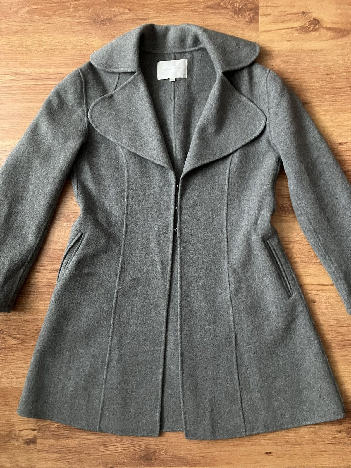 Vintage Grey Vintage Cigno Nero Coat Wool Casual Flared Size M / US 6-8 / IT 42-44 - 3 Thumbnail