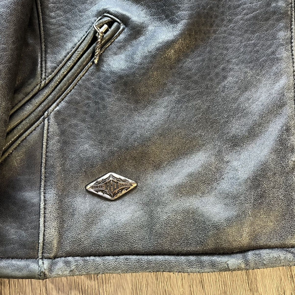 Harley Davidson Vintage Harley Davidson Tribal Leather Jacket Size US S / EU 44-46 / 1 - 9 Thumbnail