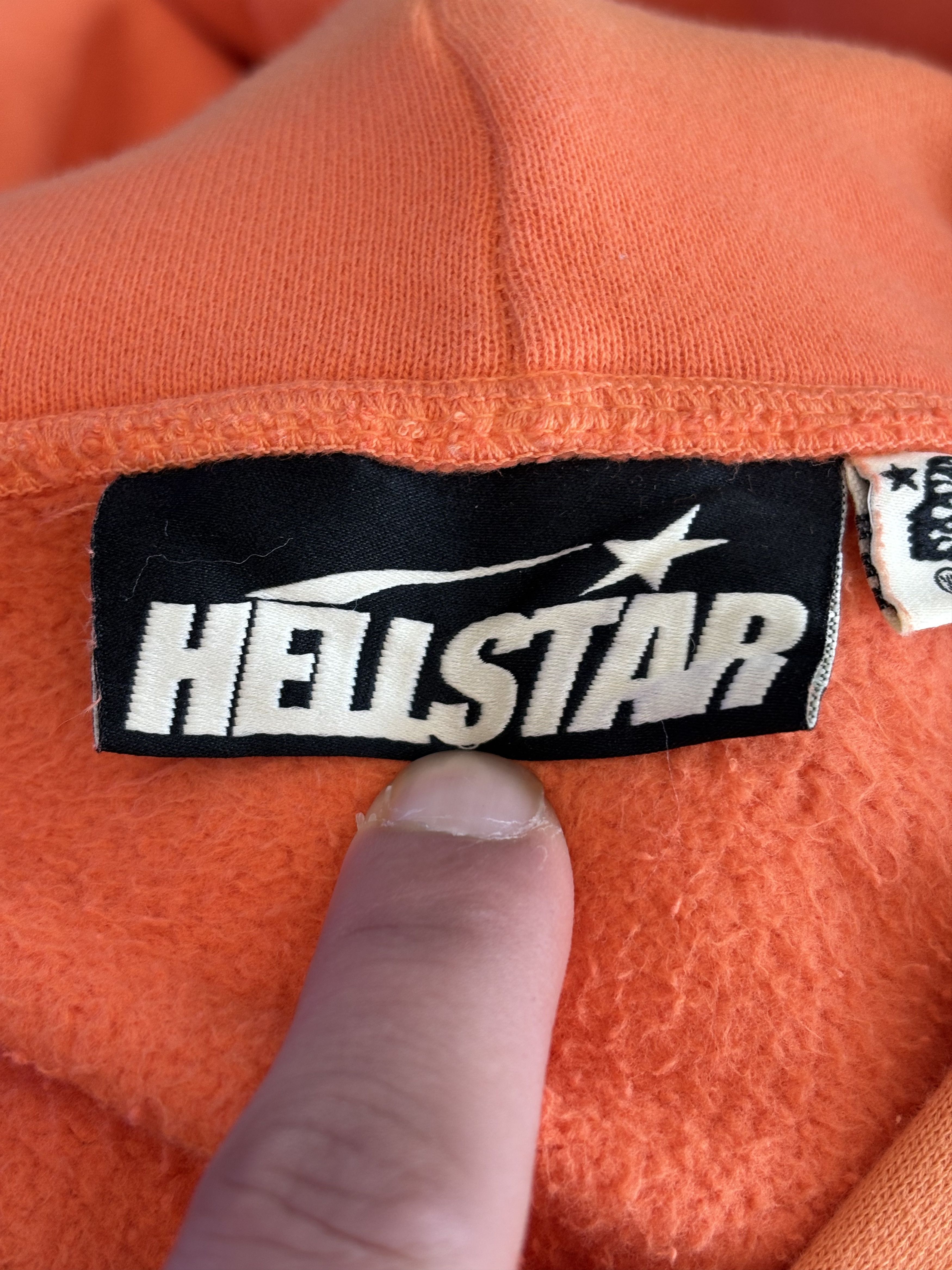 HELLSTAR Hellstar "Fire Orange" Hoodie Orange Dye Size US XL / EU 56 / 4 - 3 Thumbnail