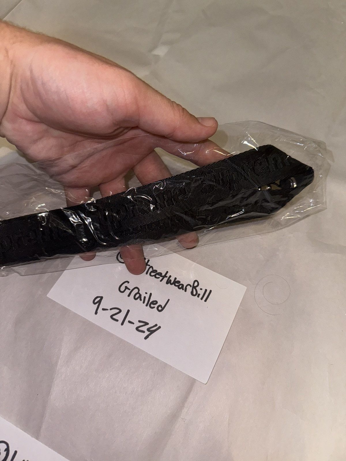 Supreme Supreme embossed black lanyard Size ONE SIZE - 5 Thumbnail
