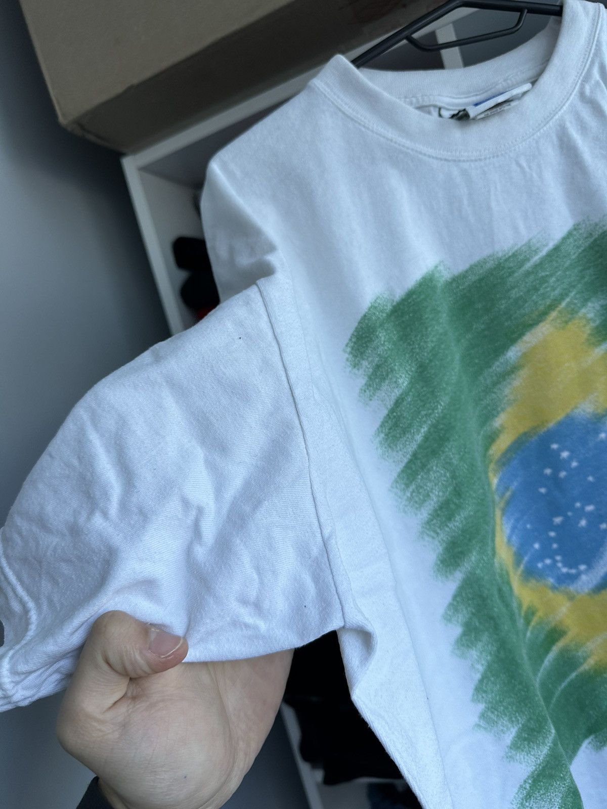 Vintage 🔥VINTAGE ADIDAS FRANCE 1998 WORLD CUP BRASIL T-SHIRT🔥 Size US XL / EU 56 / 4 - 6 Thumbnail
