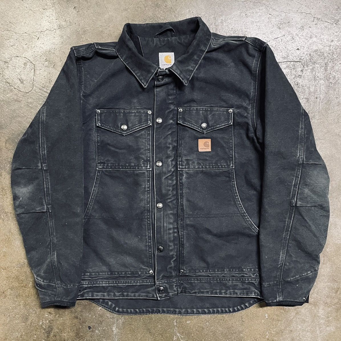 image of Carhartt Black Chore Barn Jacket, Men's (Size Medium)