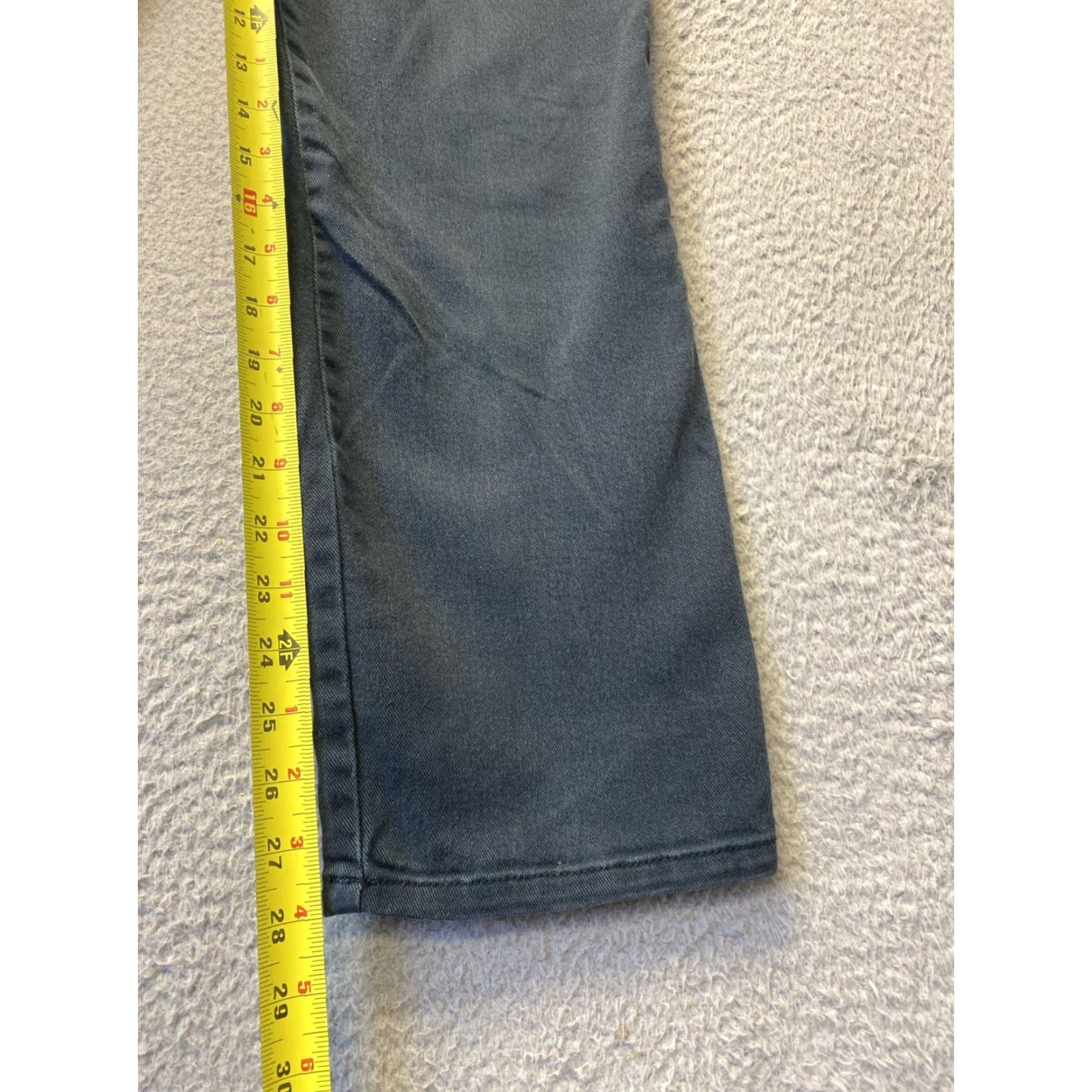 Gloria Vanderbilt Gloria Vanderbilt Jeans Ladies' Size 6 Amanda Denim Dark Green Regular 30in 28in Cotton Spandex Size 28" / US 6 / IT 42 - 6 Thumbnail