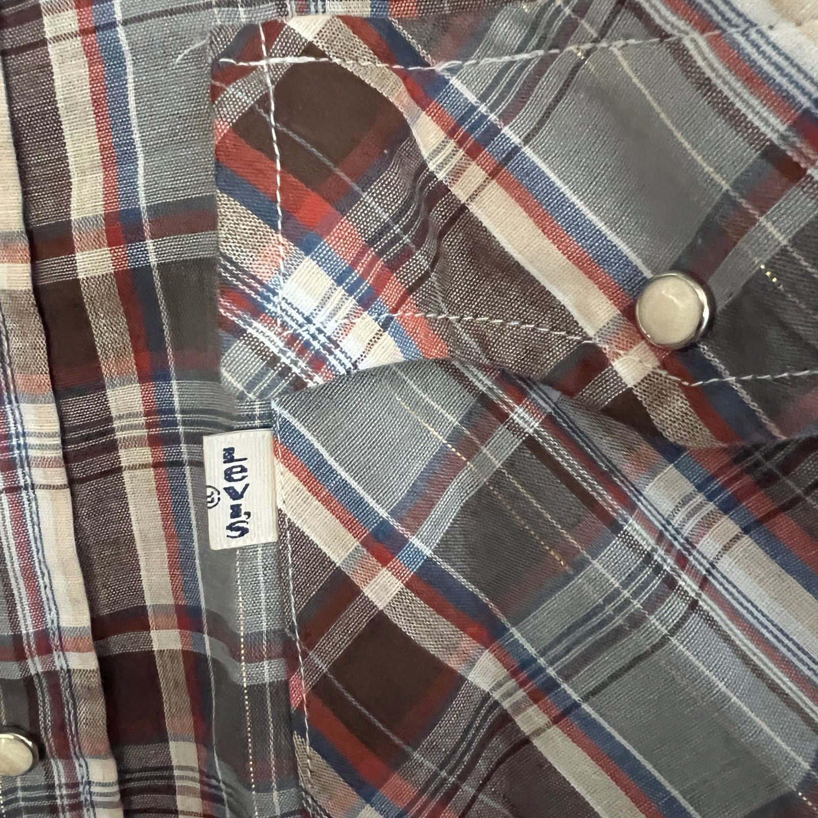 Levi's LOT (4) VTG 70s Levi's Pearl Snap Western Shirts USA L 22x31 Size US L / EU 52-54 / 3 - 3 Thumbnail