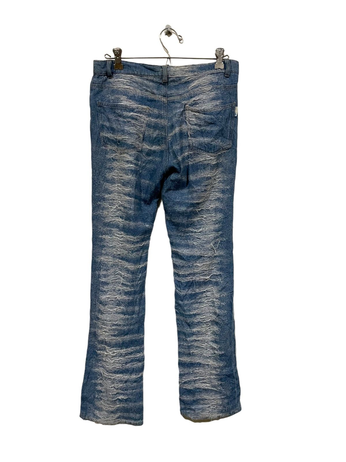 If Six Was Nine × Japanese Brand × Le Grande Bleu (L.G.B.) Japan Oceanus Waves Destroy Jeans Size US 31 - 3 Thumbnail