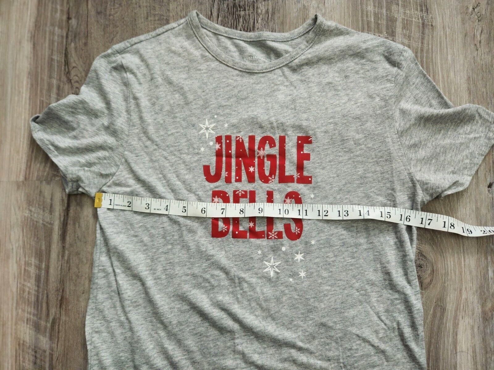 Wonderlooper Wondershop Pajama Top Jingle Bells Short Sleeve Small Size ONE SIZE - 4 Thumbnail