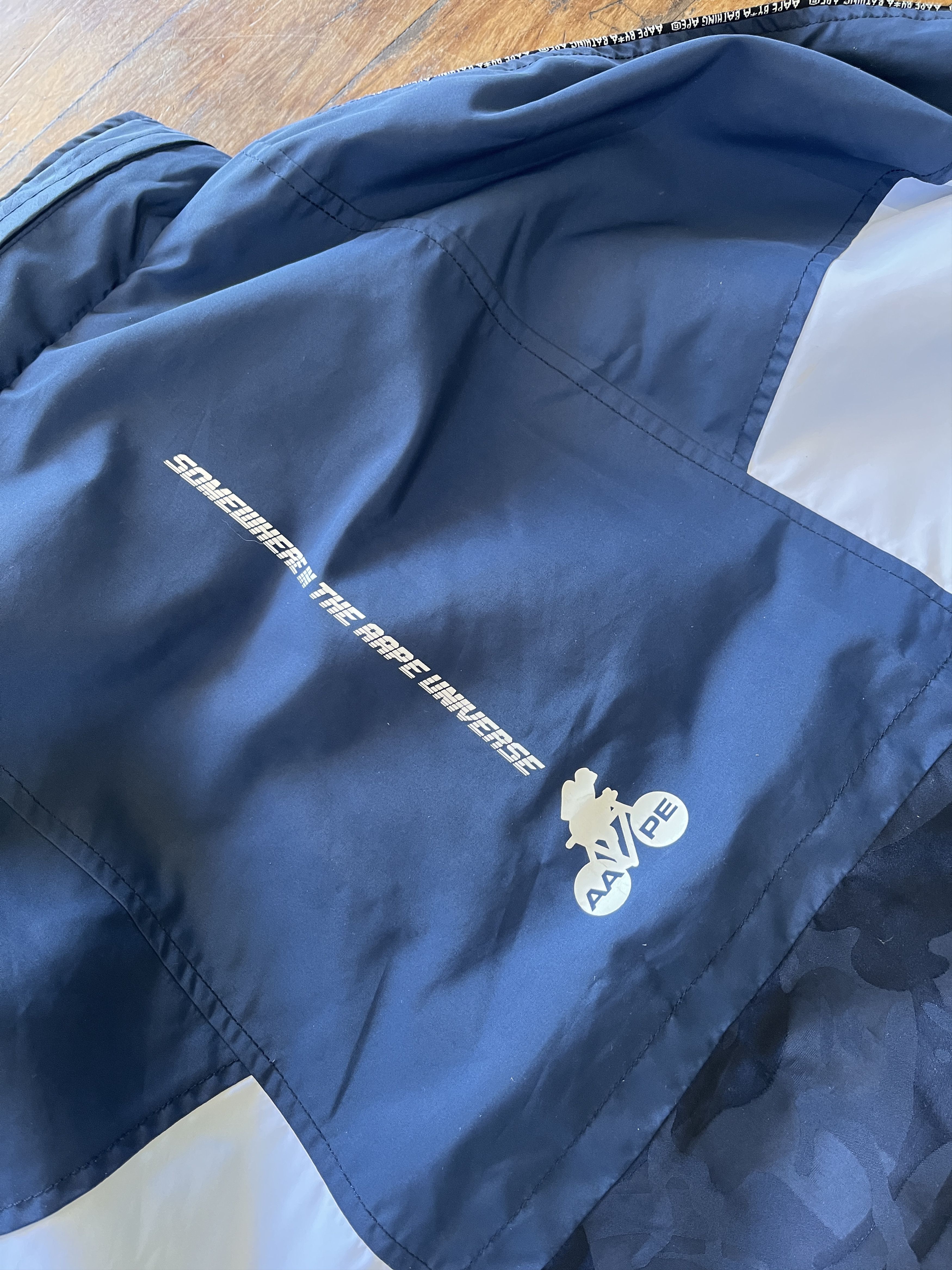 Aape Rare 2017 AApe Now Windbreaker Jacket Navy Size US M / EU 48-50 / 2 - 8 Thumbnail